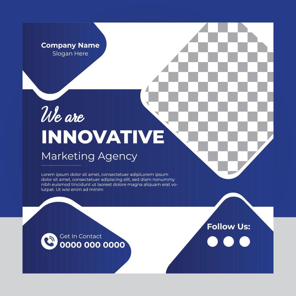 Modern Corporate Social Media Post Design Template vector