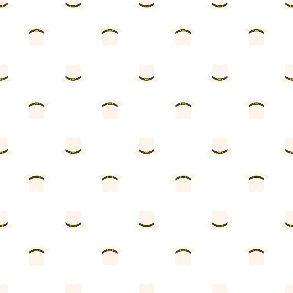 White patrick hat on white background. Party decoration. Happy festive background. background. National symbol. vector