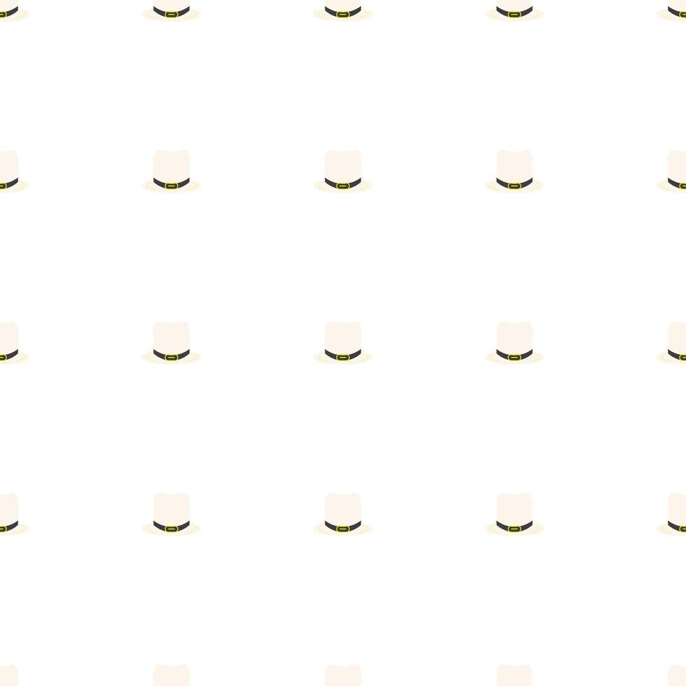 White patrick hat on white background. Party decoration. Happy festive background. background. National symbol. vector