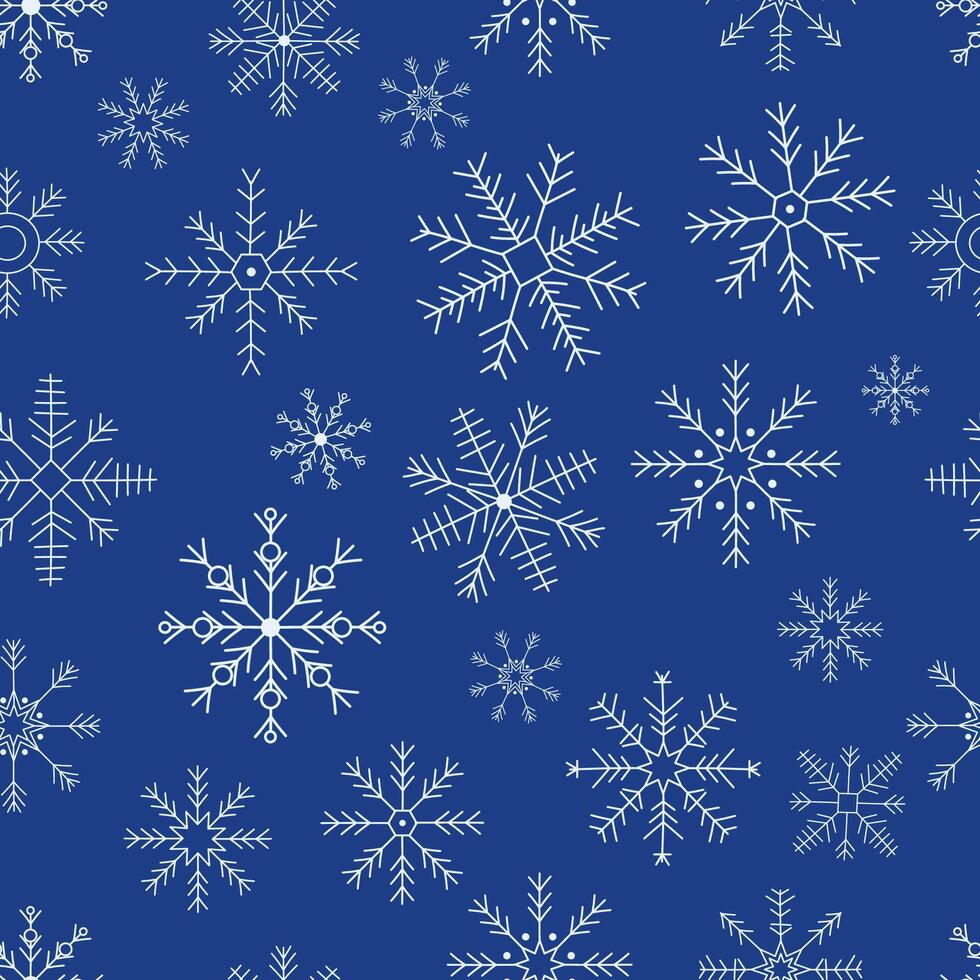 Snowflake icon seamless pattern . Christmas and New year design element, frozen symbol, illustration vector