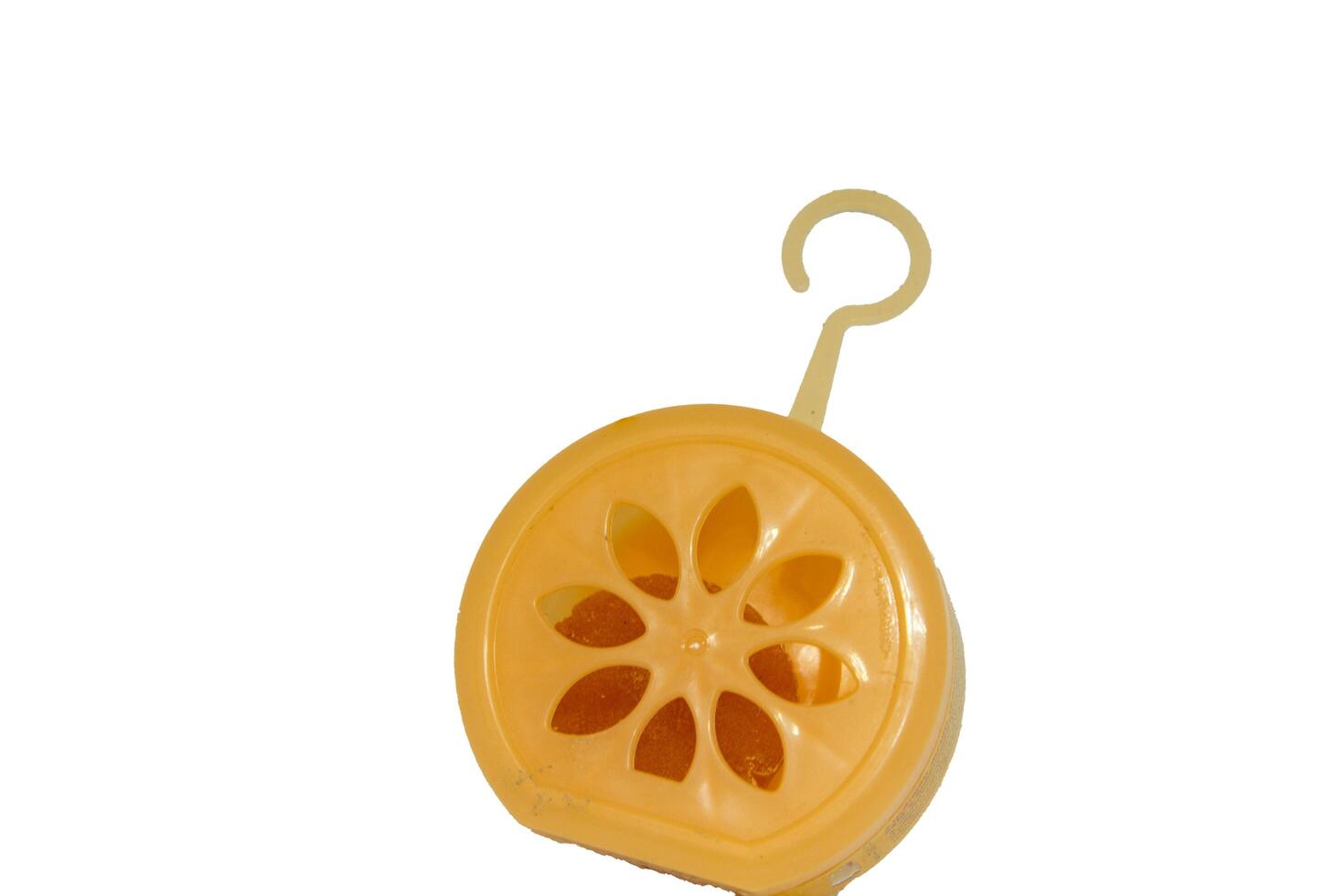 Air freshener gel scent in the bedroom or in the car that makes the air fresher and more fragrant on a white background photo