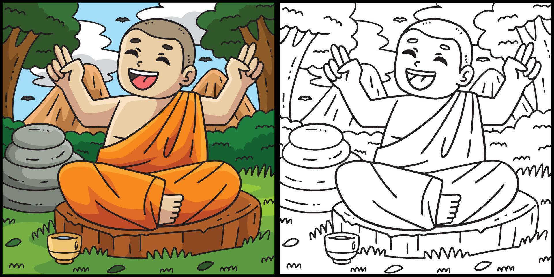 Buddhism Buddhist Laughing Buddha Illustration vector