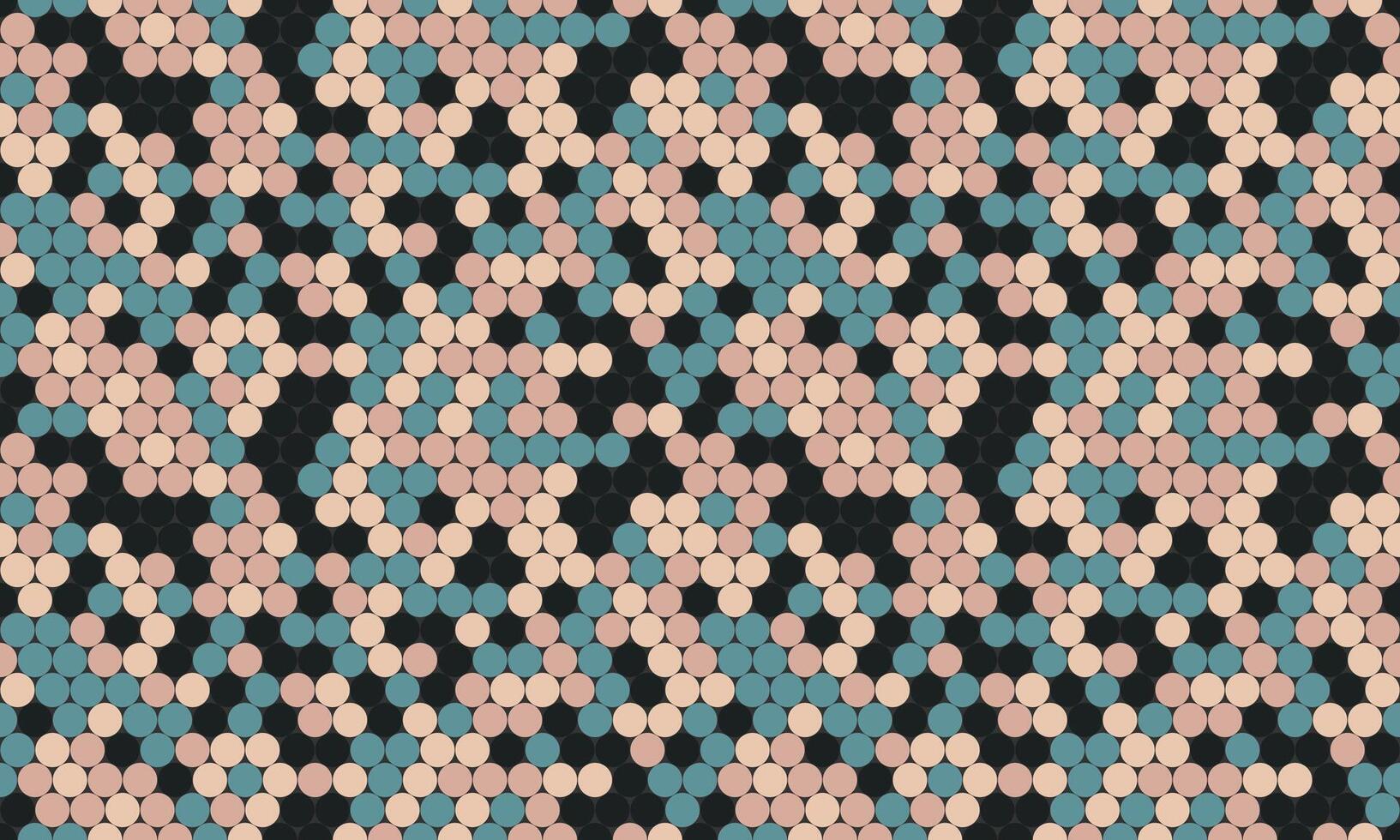 Round spotted pattern with abstract geometric circles. Ideal for seamless wallpapers, textile prints, or trendy backgrounds with a creative touch. vector