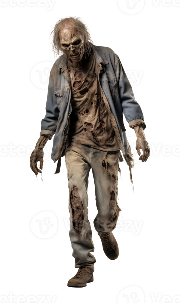 Zombie Walking Isolated on Transparent Background png