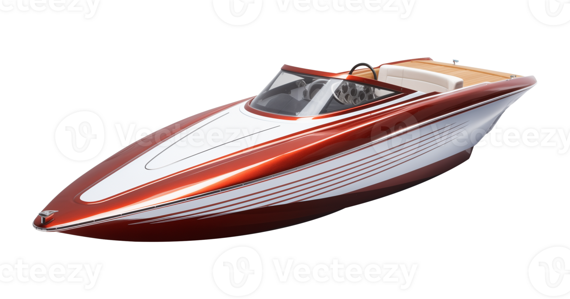 Speed Boat Isolated on Transparent Background png
