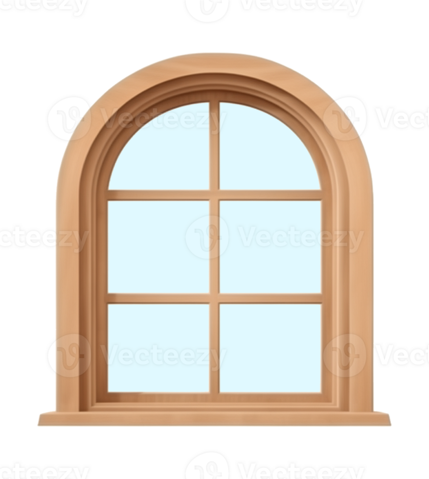 Arch Window Isolated on Transparent Background png