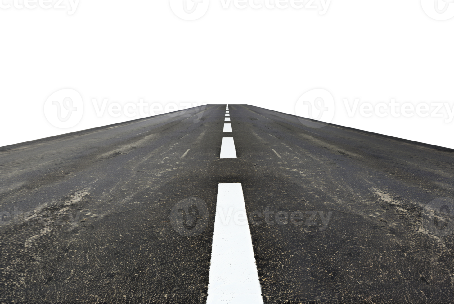 Asphalt Road Isolated on Transparent Background png