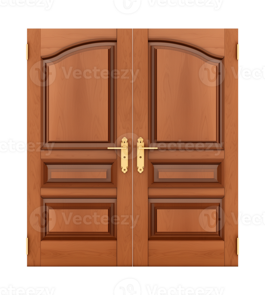 Double Door Isolated on Transparent Background png
