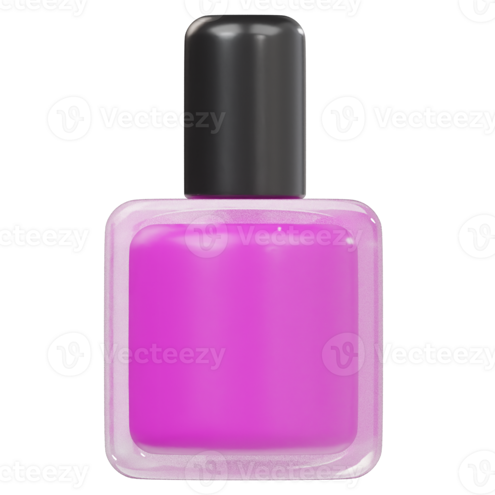 Nail polish icon 3d render png