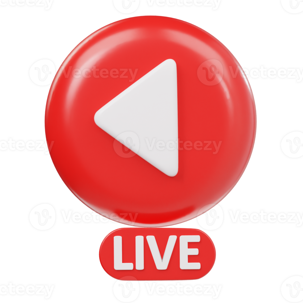 Live 3d render illustration png