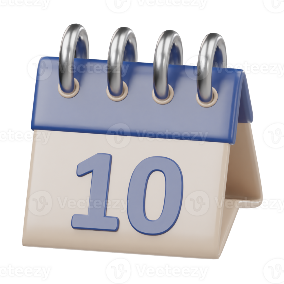 Calender icon 3d render illustration image png