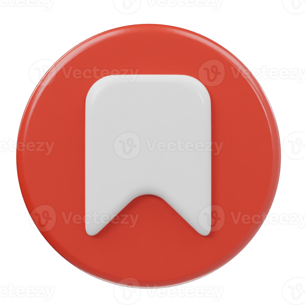 Book mark image icon 3d render illustration png