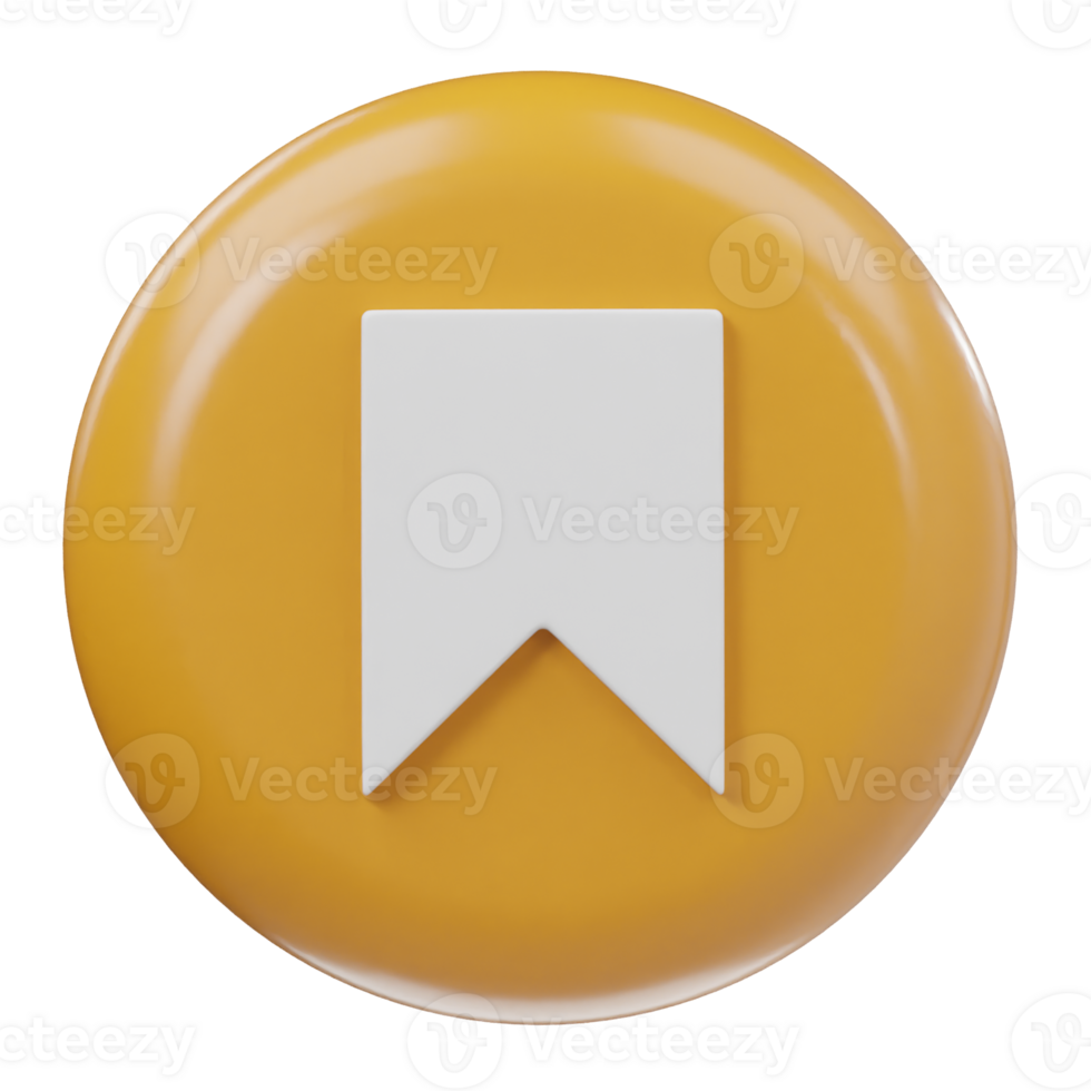 Book mark icon render illustration png