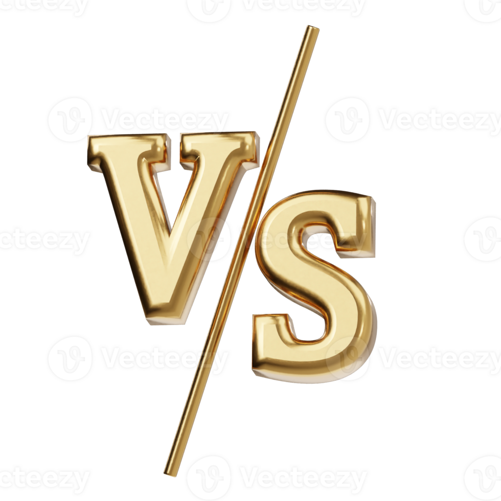 Versus icon 3d render png