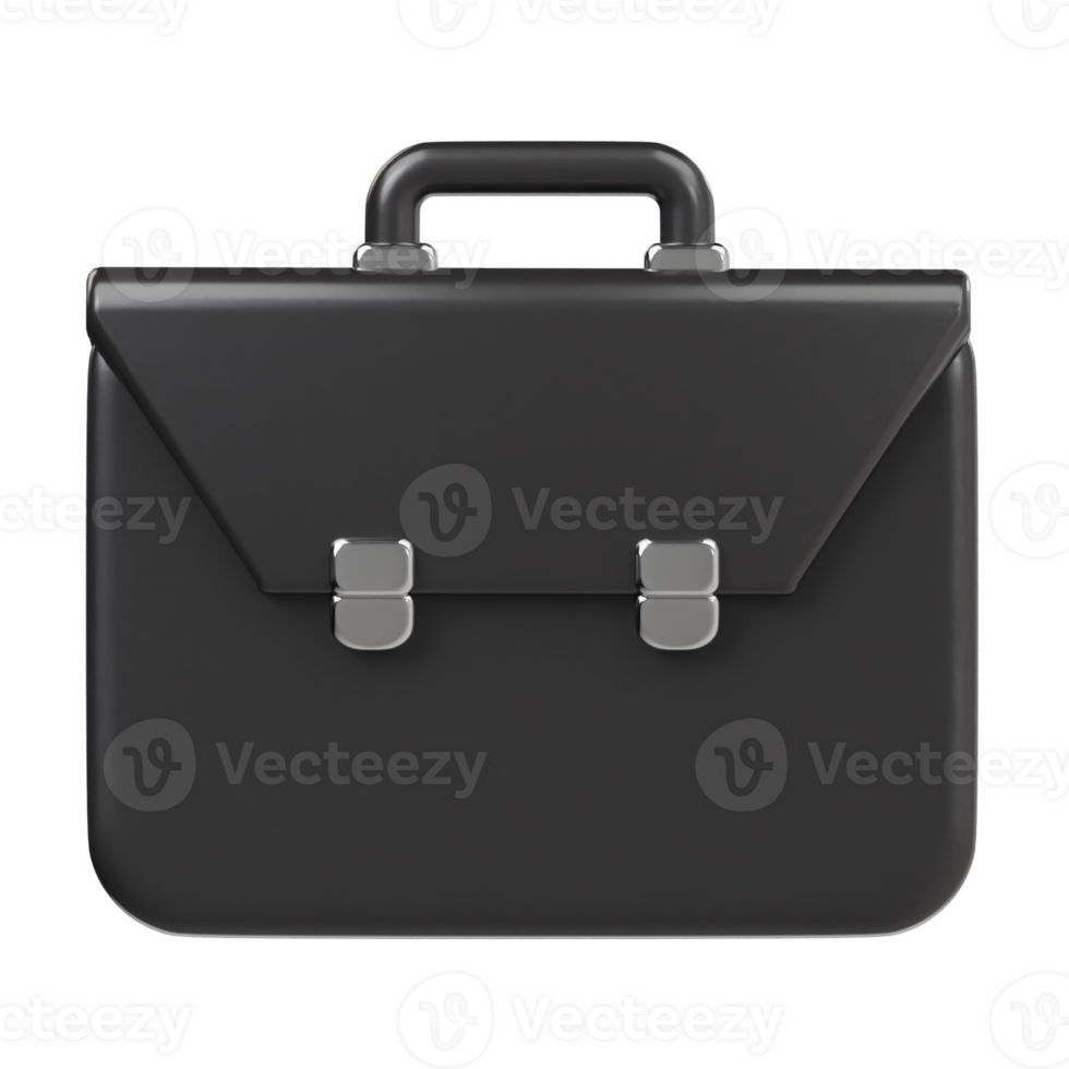 Briefcase icon 3d render illustration png