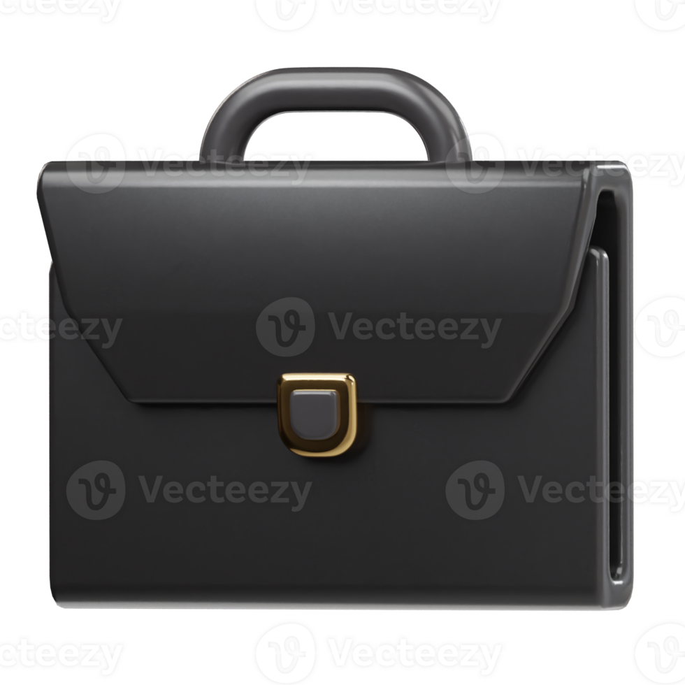Business bag icon 3d render png