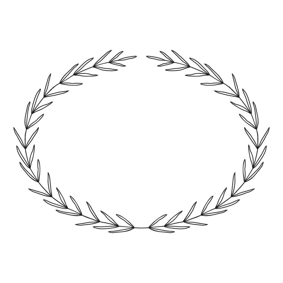 A laurel wreath on a white background vector