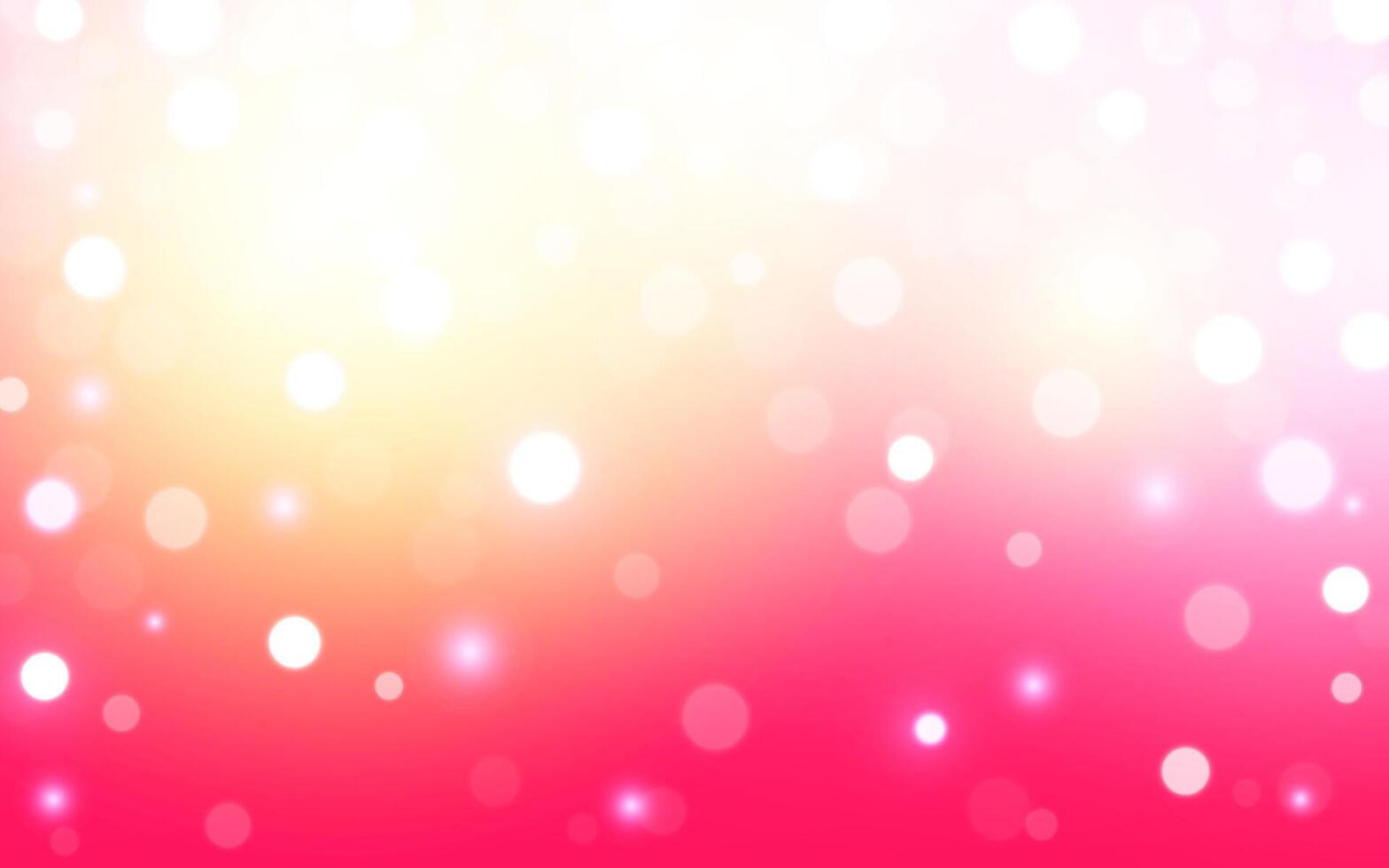 Pink and Orange Bokeh Gradient. Soft Pastel Blurred Light Effect with Bokeh Circles, Background decoration vector