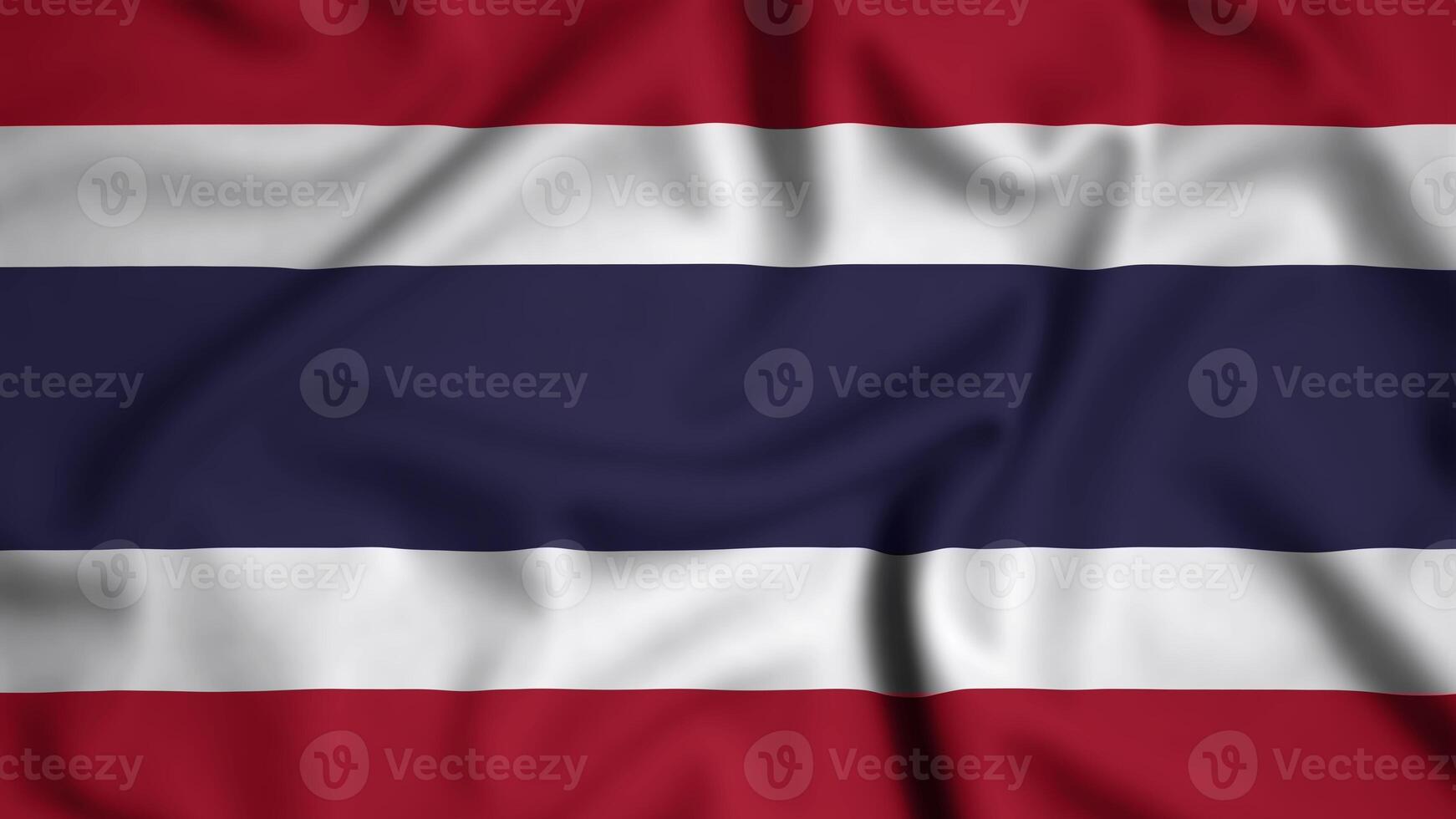 Thailand flag waving in the wind background illustration, silk photo