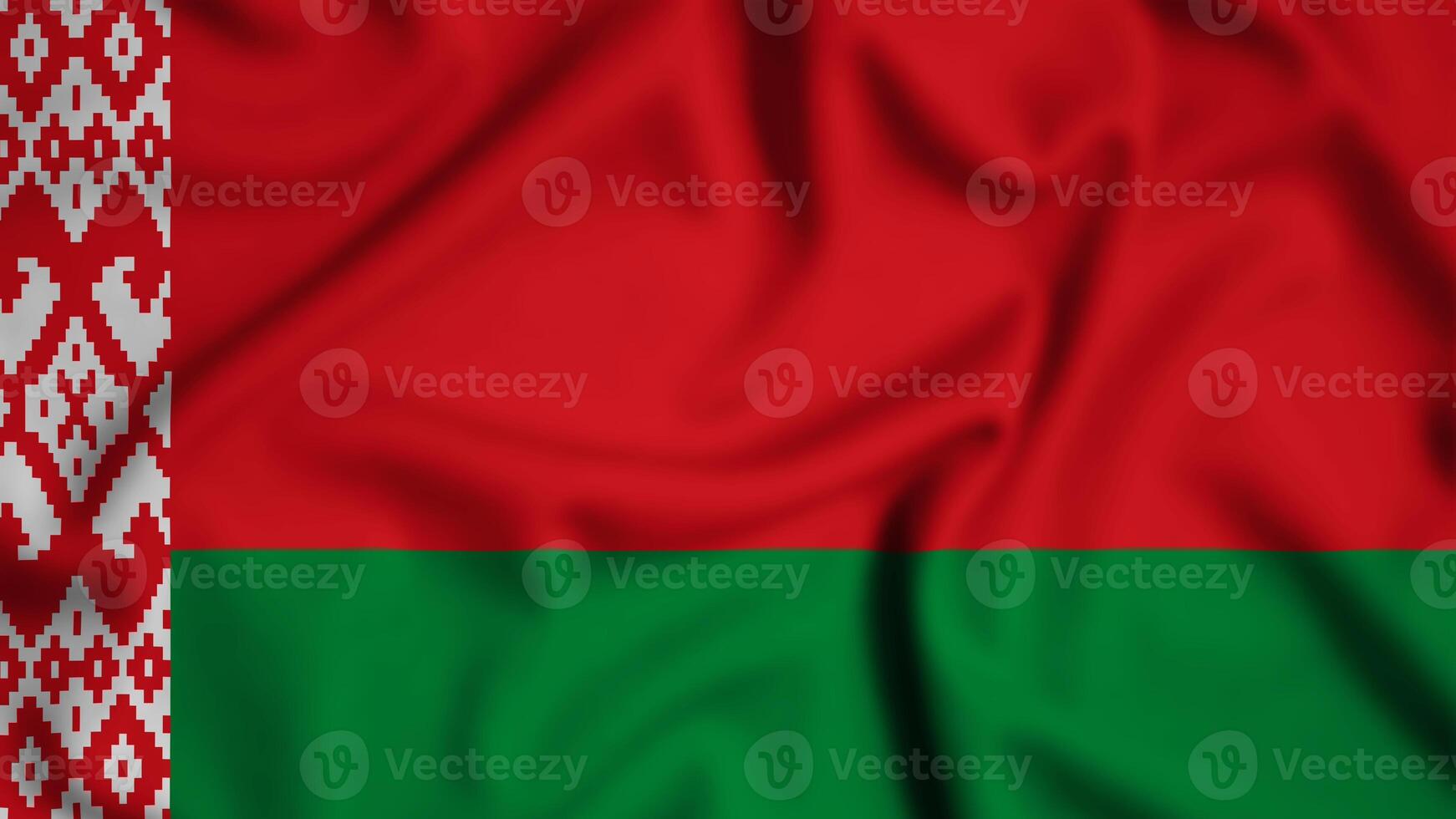 Belarus flag waving in the wind background illustration, silk photo