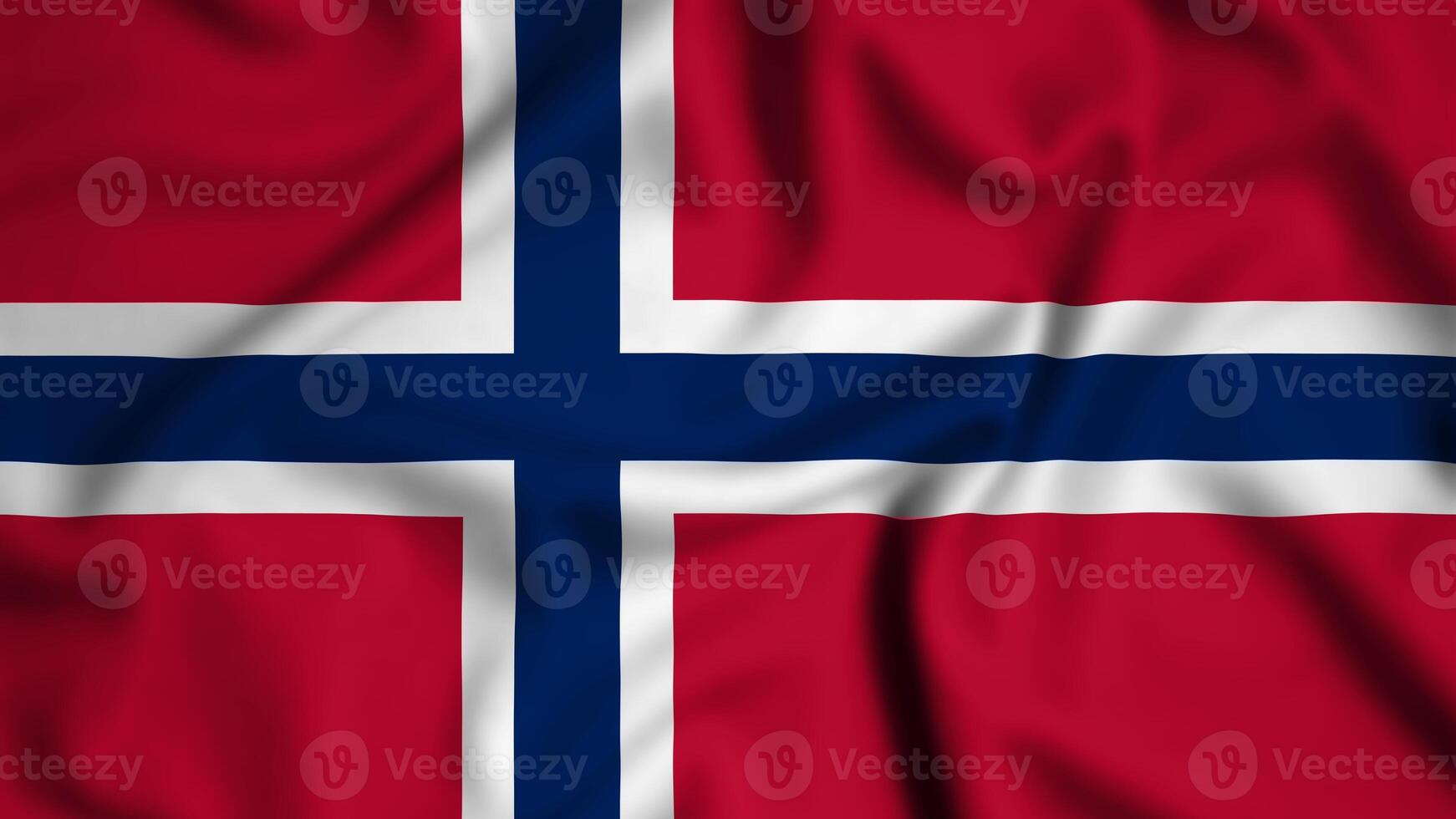 Norway flag waving in the wind background illustration, silk photo
