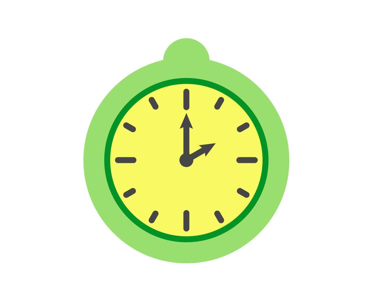Summer clock icon design with lemon. Fruit icons of time. vector