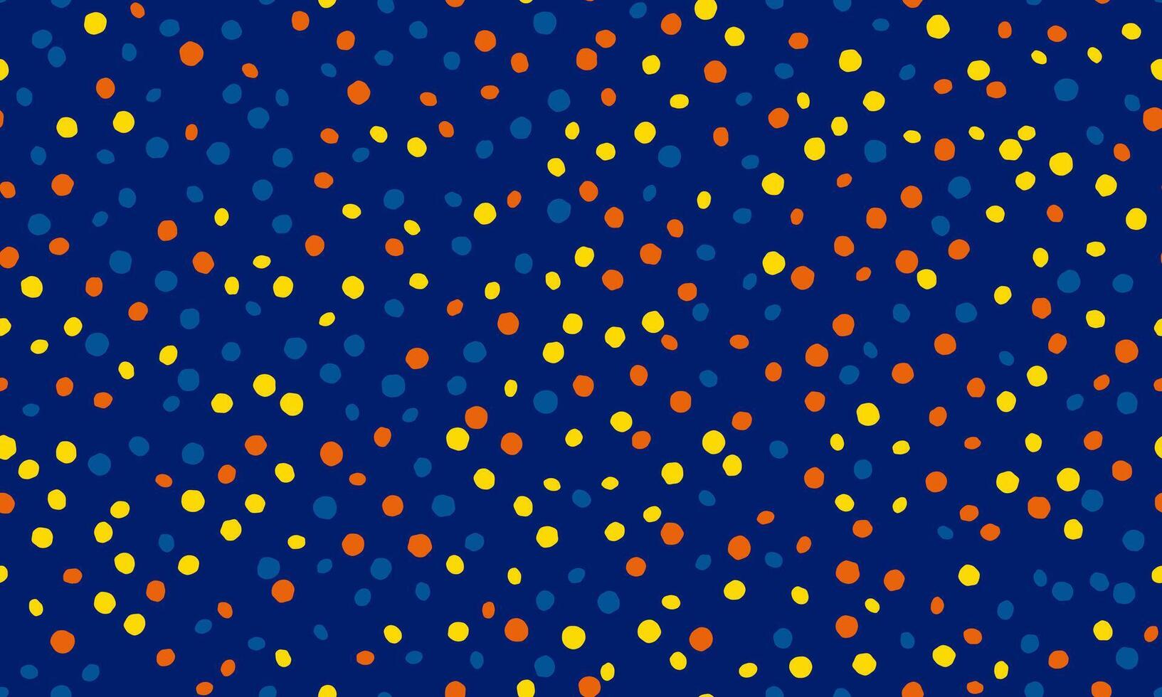 Seamless polka dot with geometric circles, perfect for fabric prints, posters, or abstract backgrounds. Trendy pattern for wallpapers and textile designs. vector
