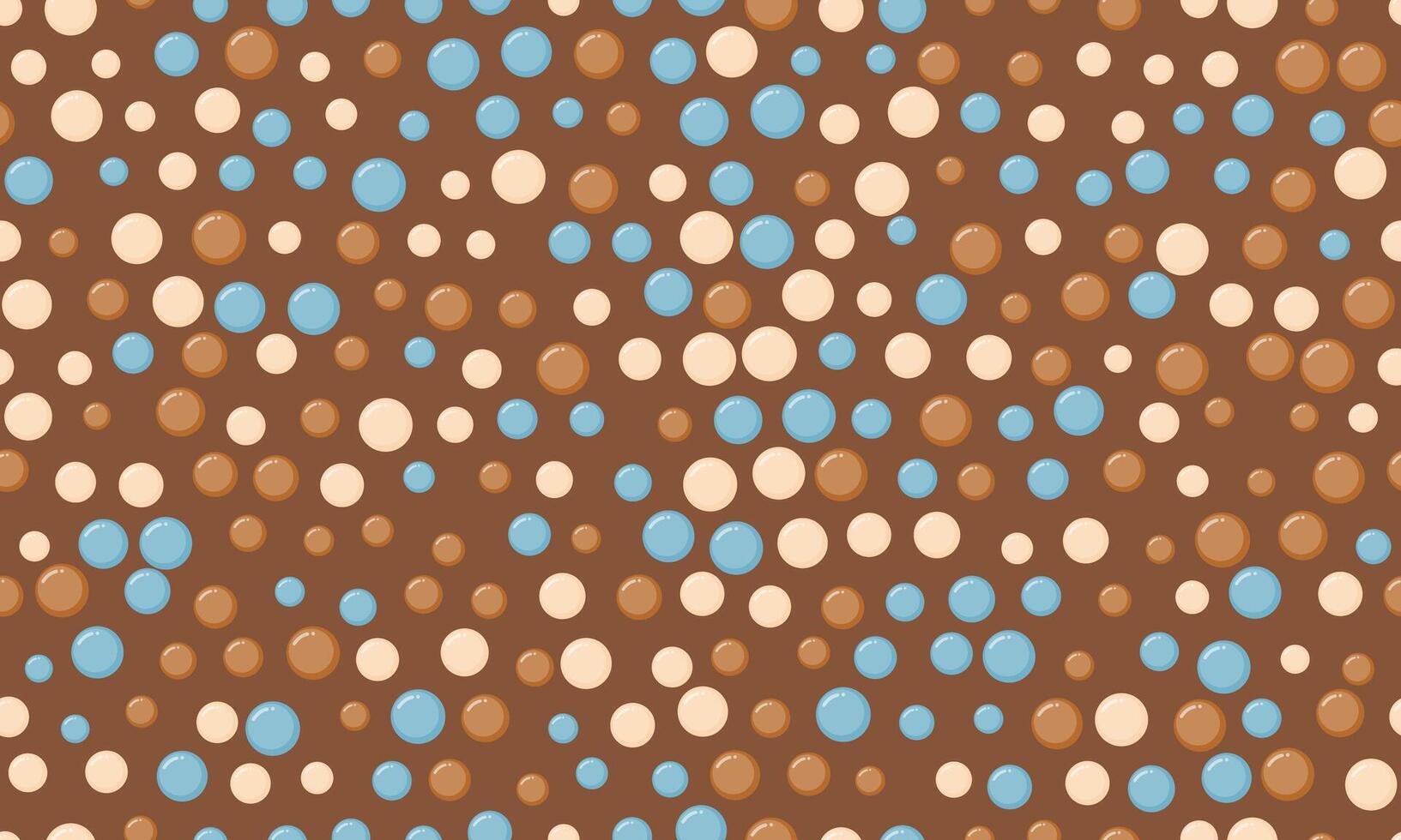 Seamless dotted pattern with colorful circles, ideal for textile fabrics, wallpaper, or abstract backgrounds. A trendy geometric design for creative decor. vector