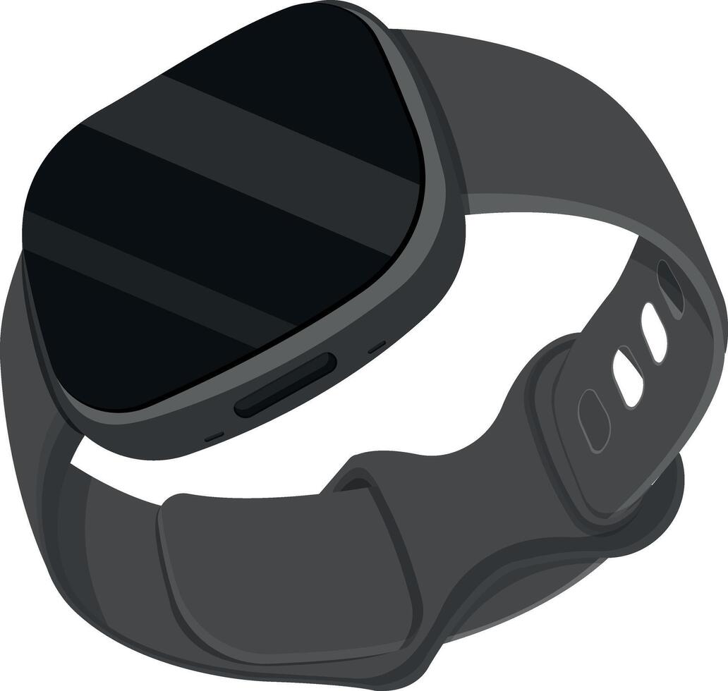Smartwatch isloted on white background vector