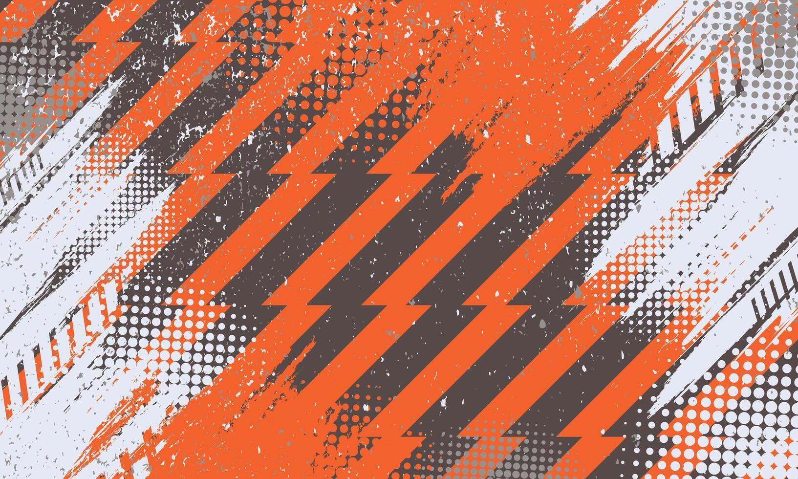 Zigzag pattern background with abstract grunge brush strokes for sublimation jersey vector