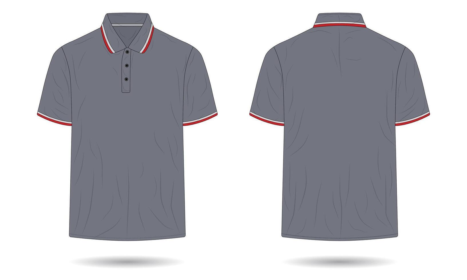 Modern polo shirt template vector