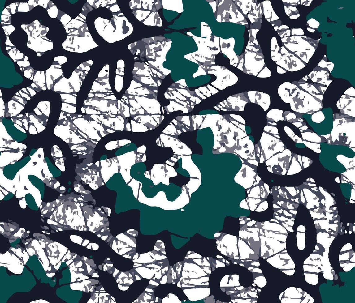 A green and black abstract pattern vector