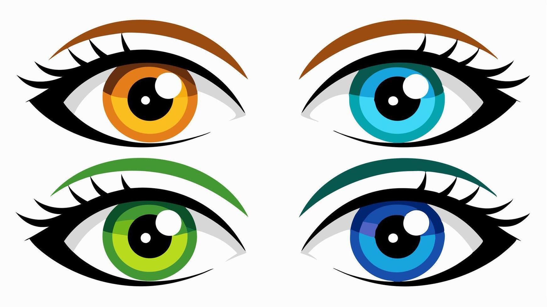 Colorful Eye Art Illustration vector