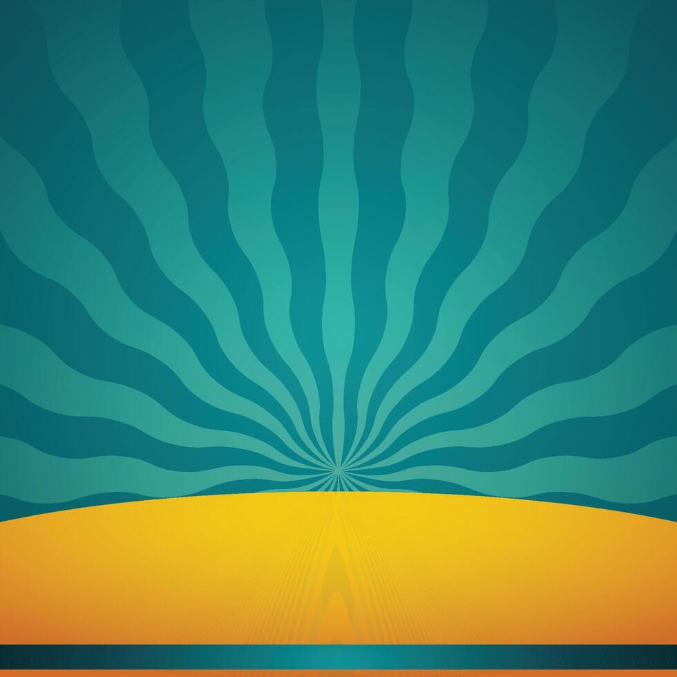 Background with a green and yellow pattern theme for post design vector