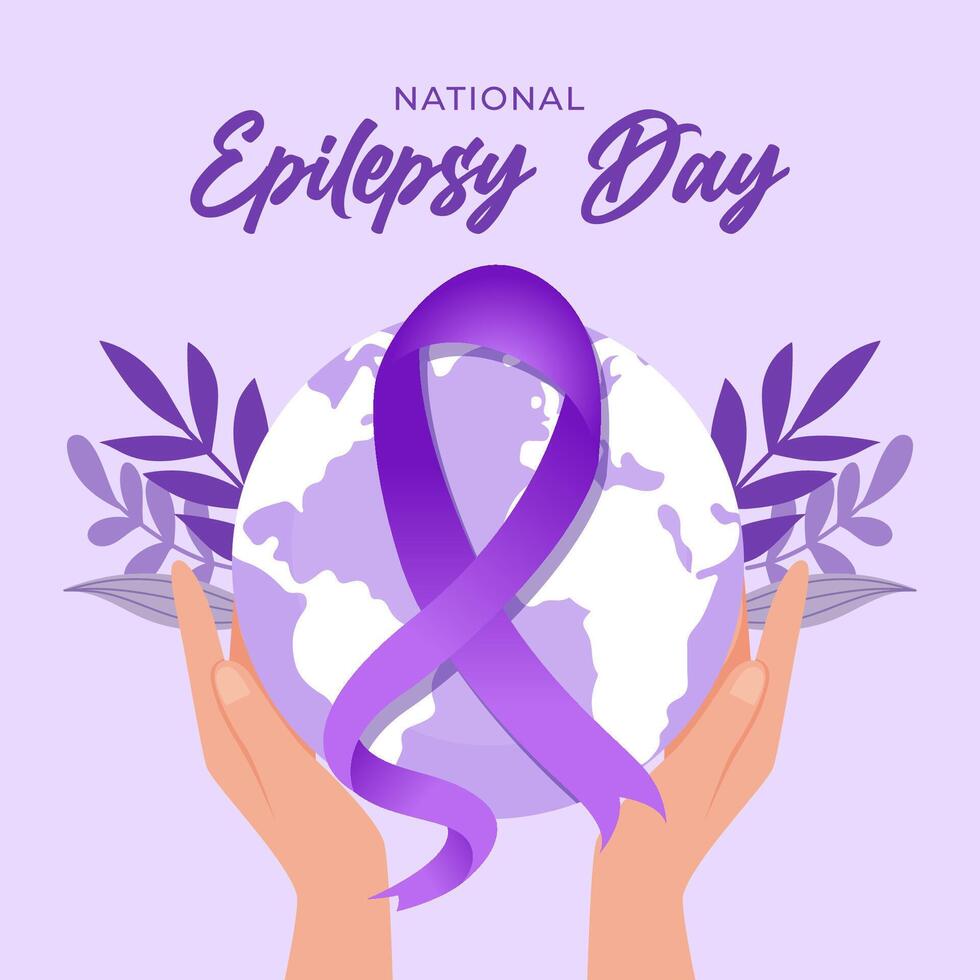 Illustration National Epilepsy day vector