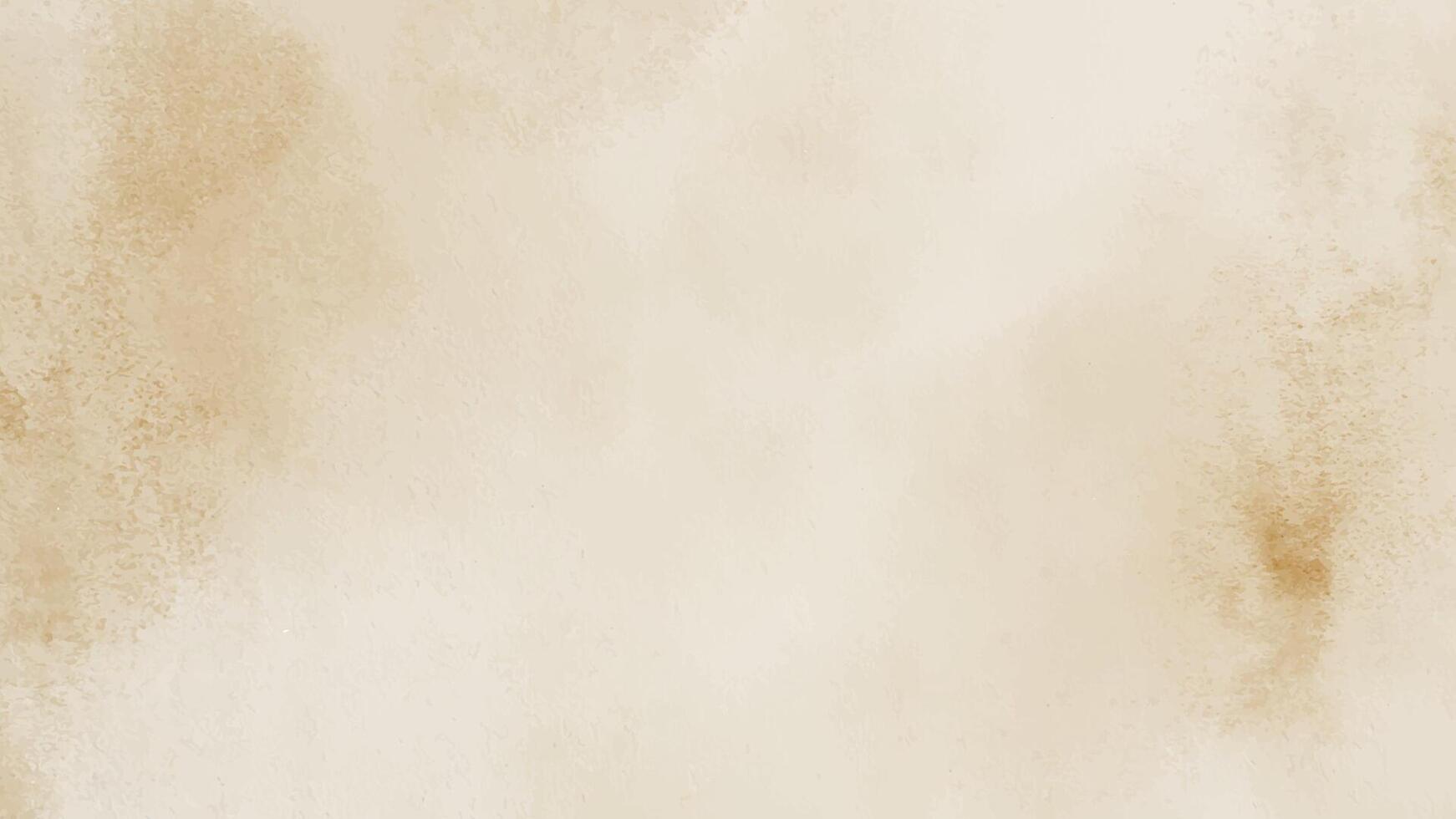 Abstract horizontal watercolor grunge brown background. Hand drawn texture. Brush stroked painting pastel color watercolour vector