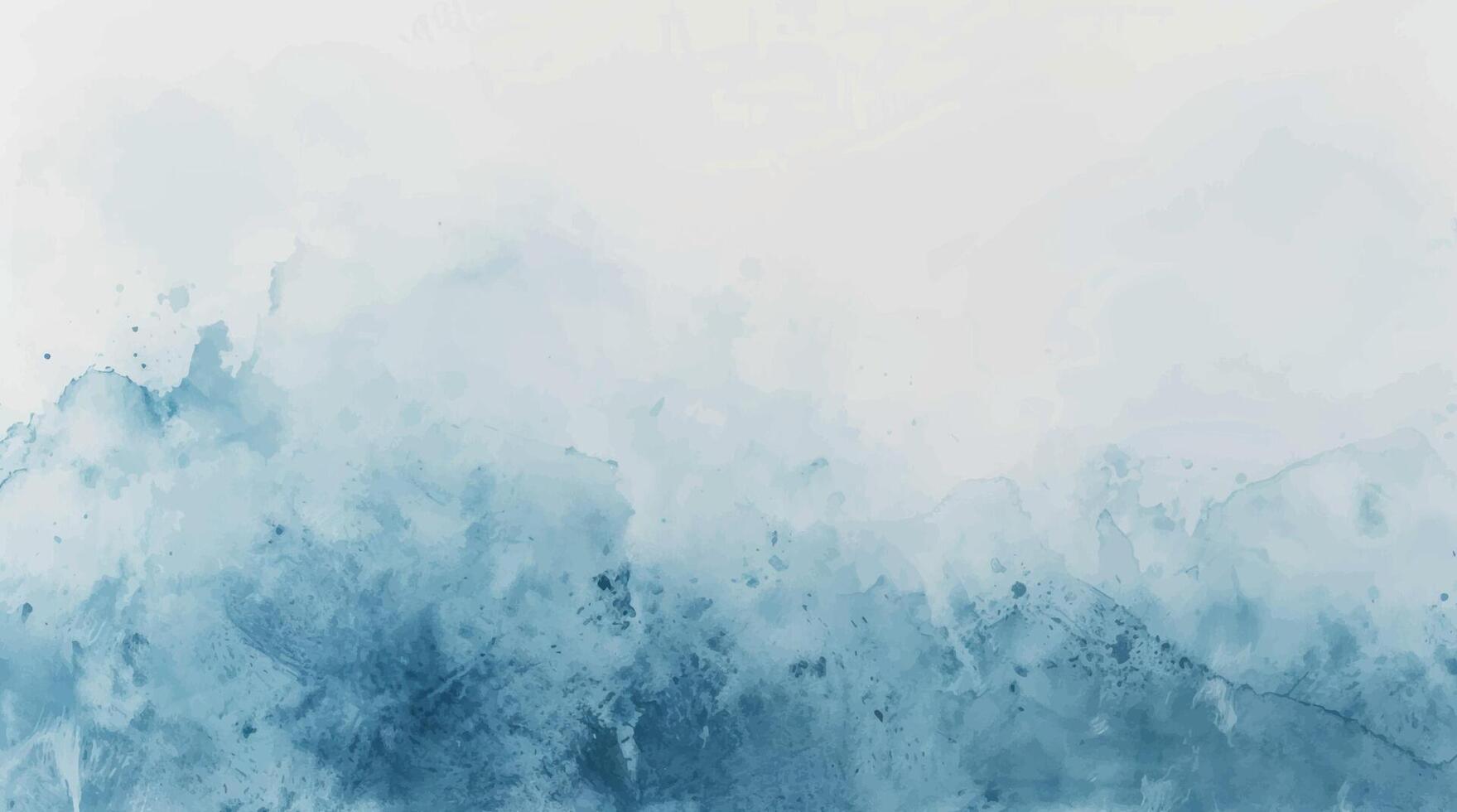 Abstract horizontal watercolor nordic style background. Blue abstract Hand drawn texture. blue pastel color watercolour vector