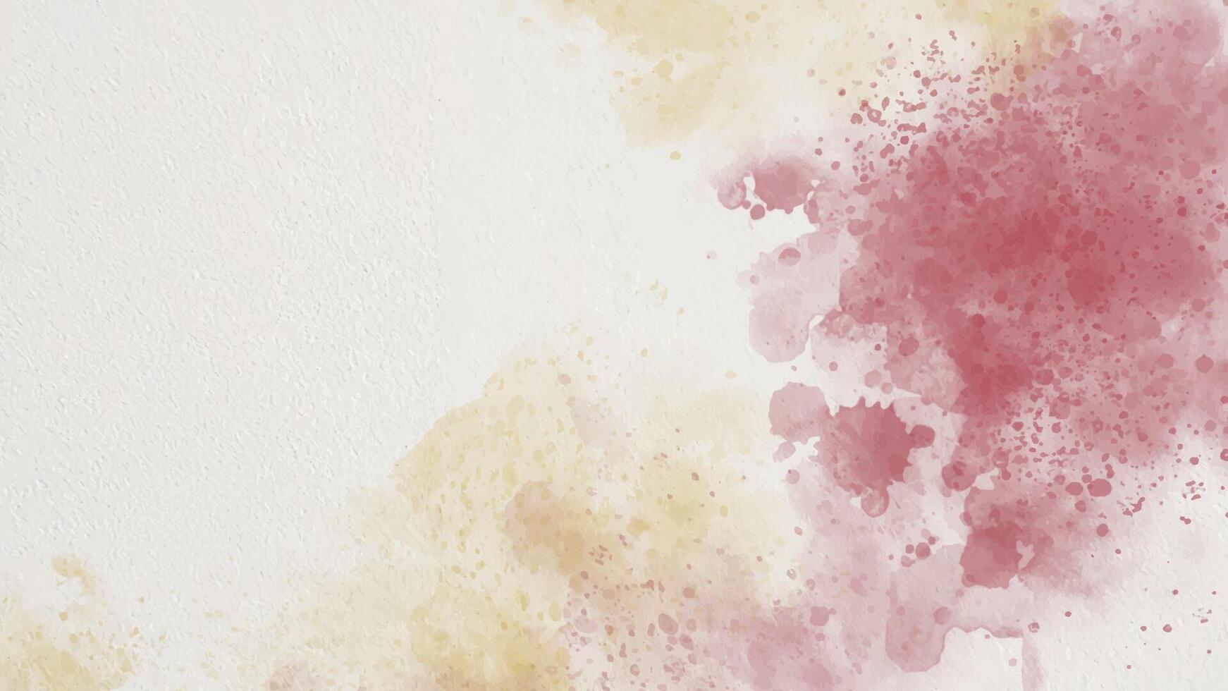 Abstract horizontal pink brown watercolor decorative background. Hand drawn texture. Brush stroked painting pastel color watercolour vector