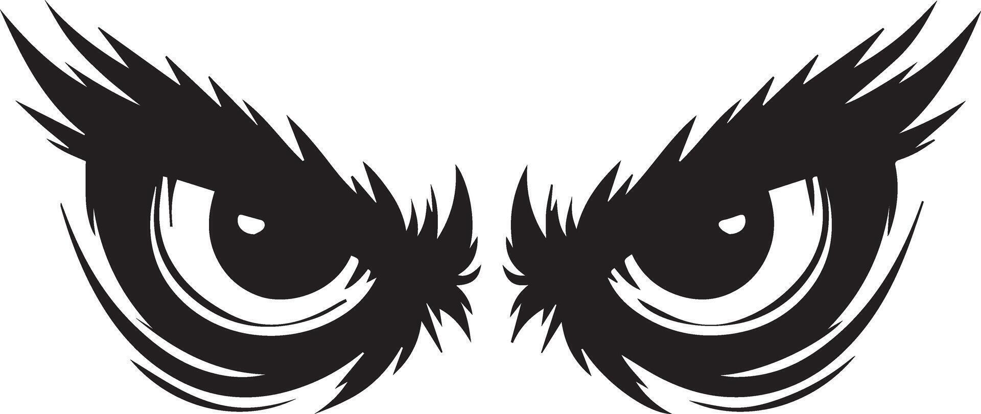 Eyes of Anger Sculpting the Silhouette vector