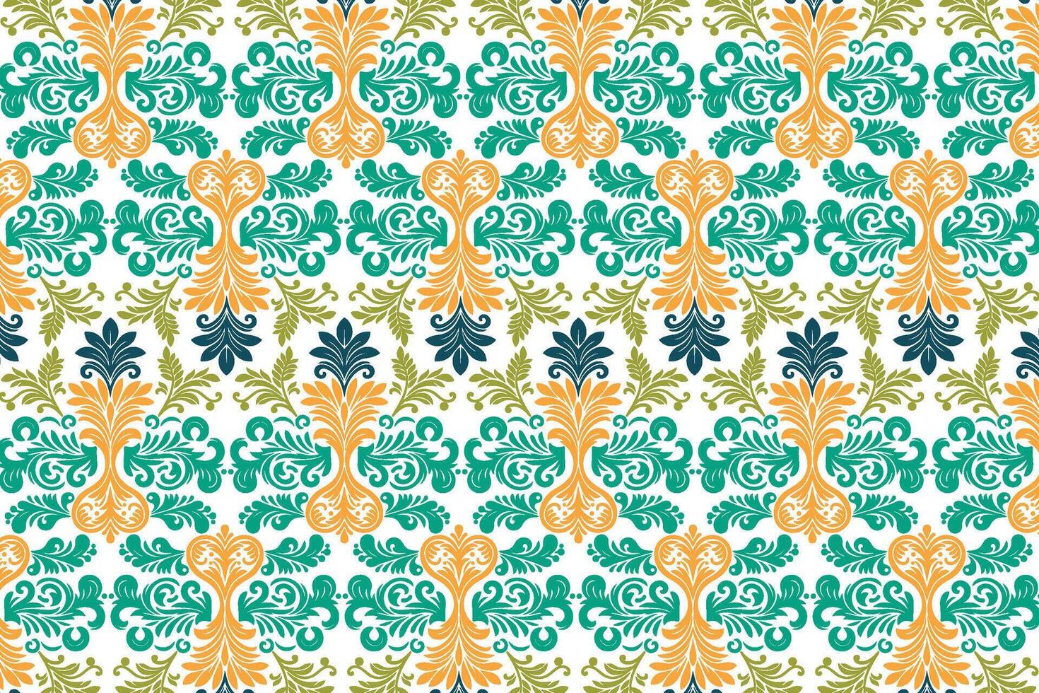 Seamless Floral Pattern for Wedding Textiles with Paisley and Mandala Designs Featuring Elegant Vintage Blossoms and Geometric Flower Elements vector
