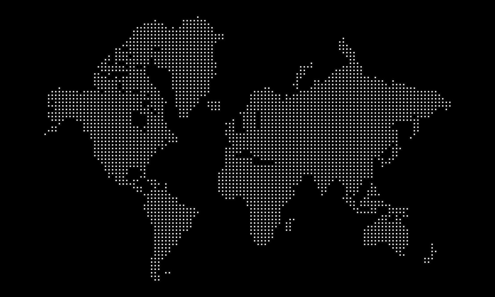 Squire Dotted World Map Design vector