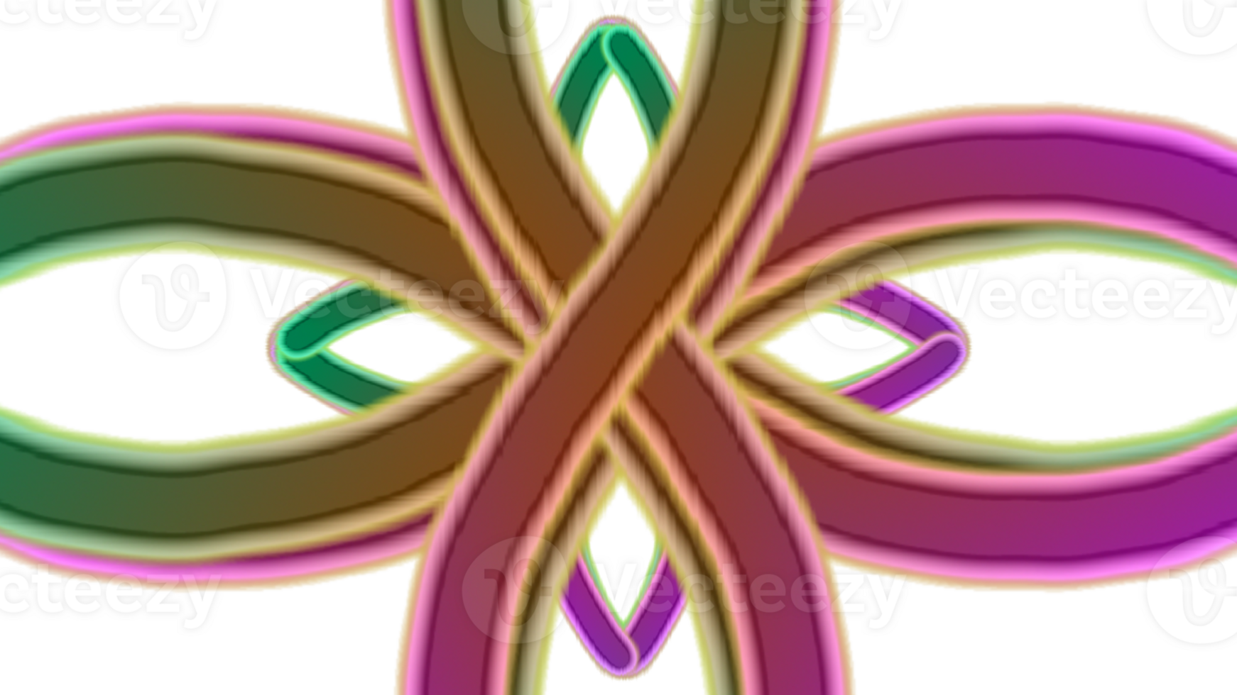 a colorful cross with three different colors png