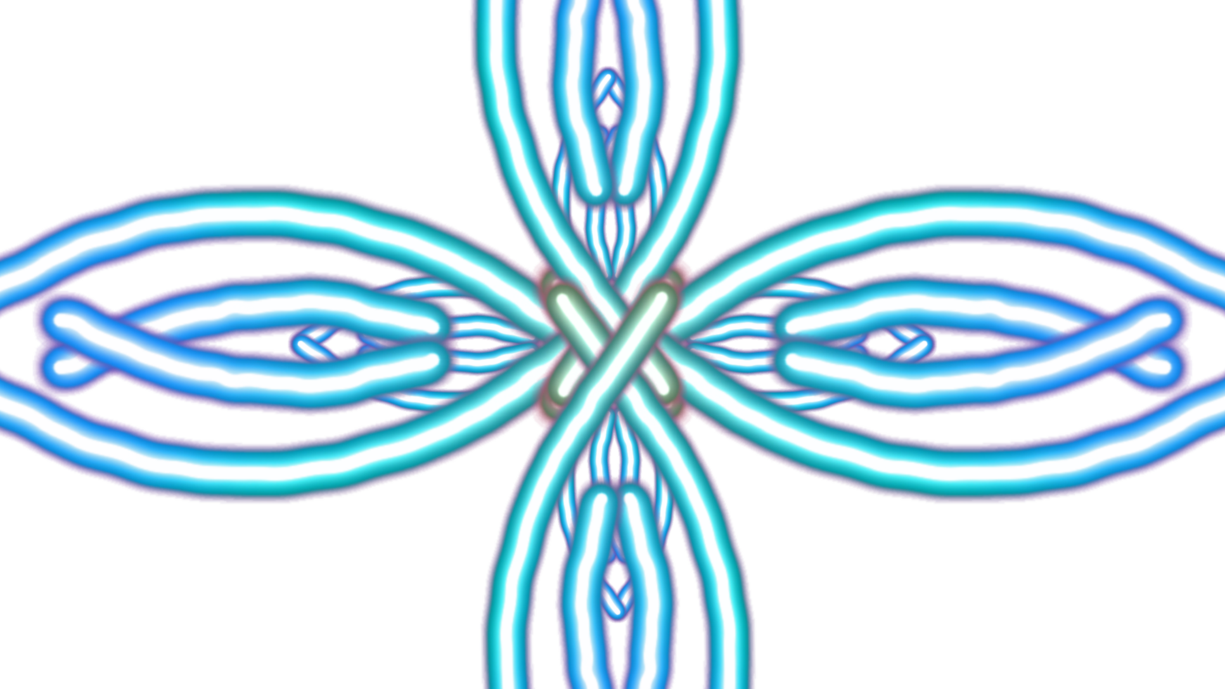 a blue cross with a white design on it png