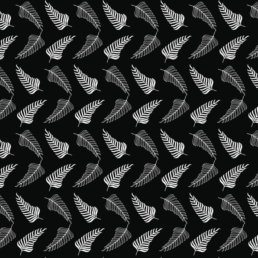 pattern leaf palm design template vector