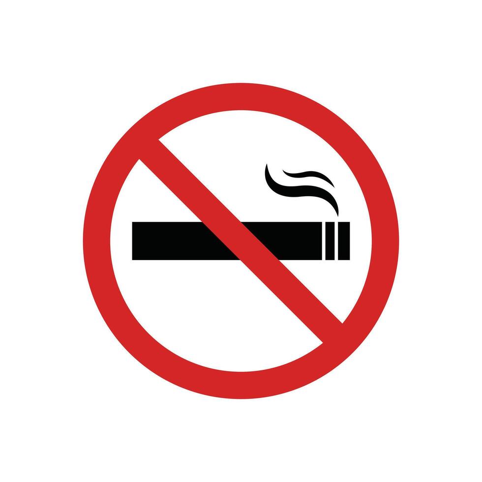 no smoking sign icon design template vector
