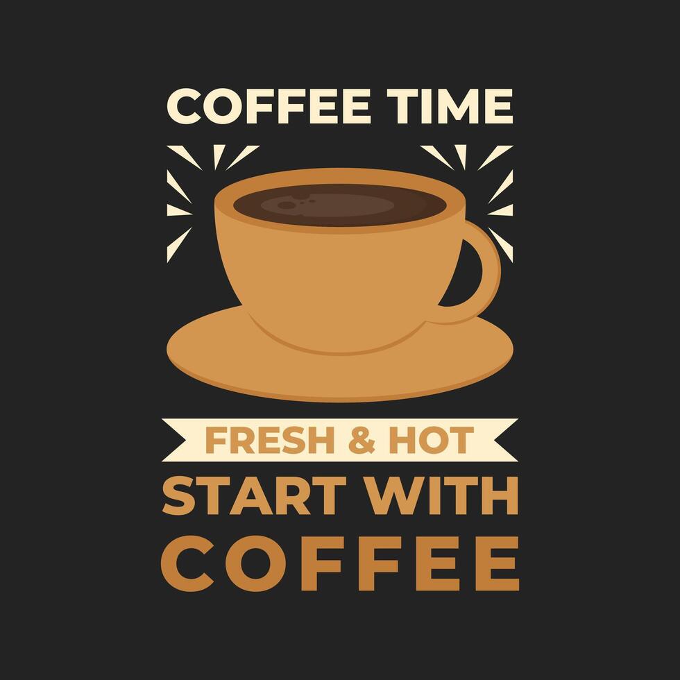 cup of coffee poster banner design concept idea vector