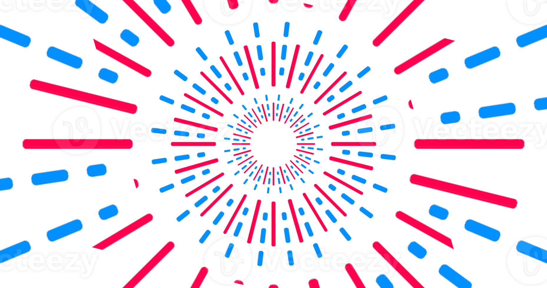 a red and blue sunburst pattern on a transparent background png