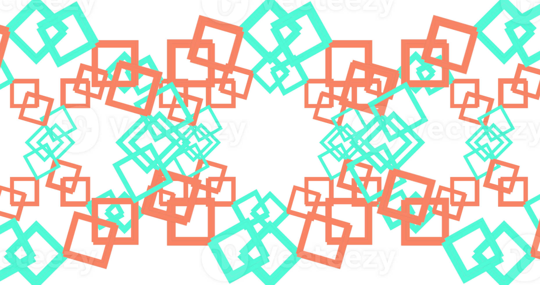 a pattern of geometric shapes in orange and green png