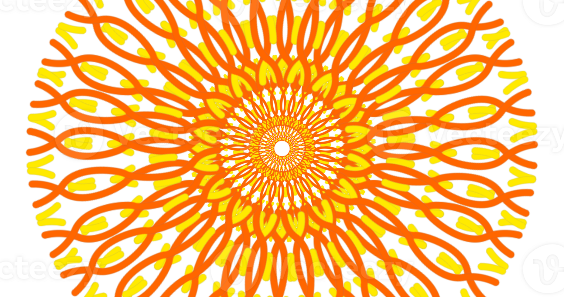 an orange and yellow flower design on a transparent background png