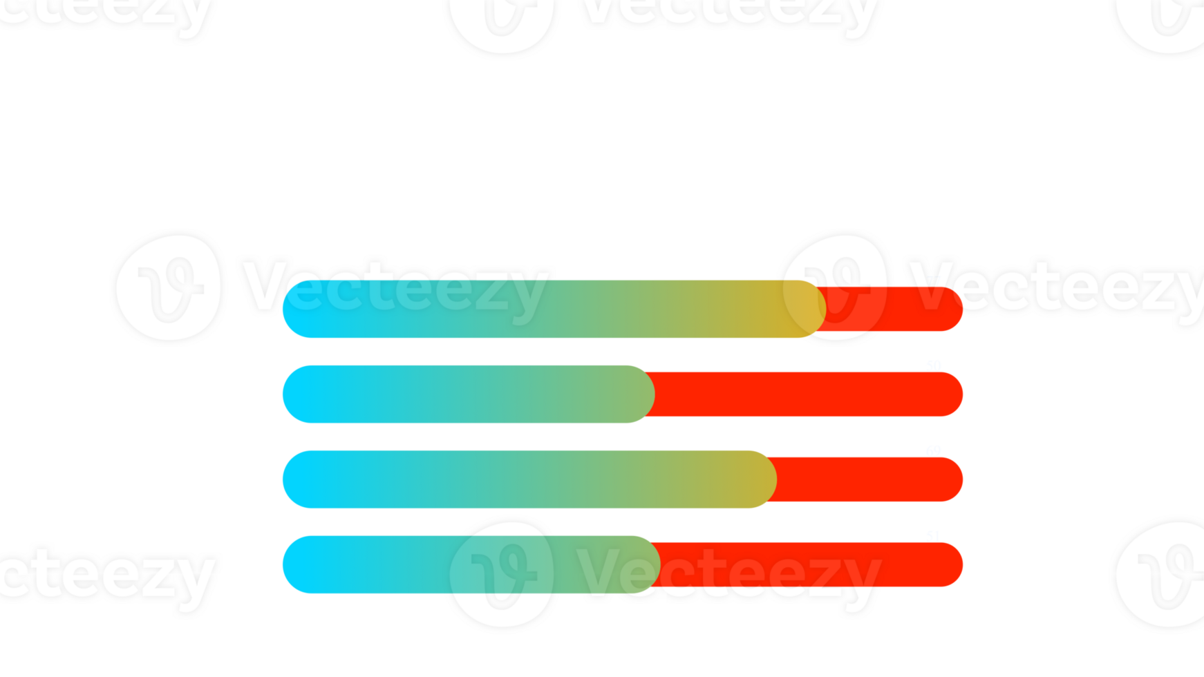 colorful bar graph icon on transparent background png